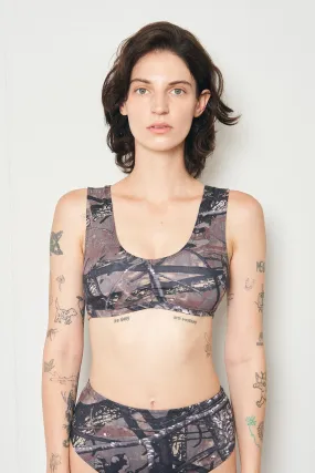 Forest Camo Yoga/Swim Scrunch Bra