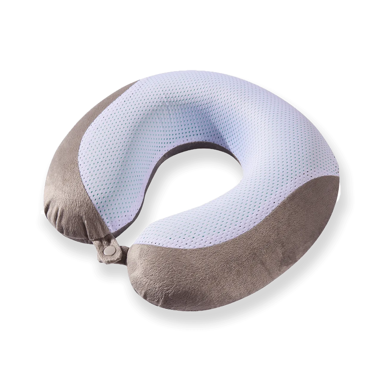 Gel Infused Memory Foam Travel Neck Pillow - Grey