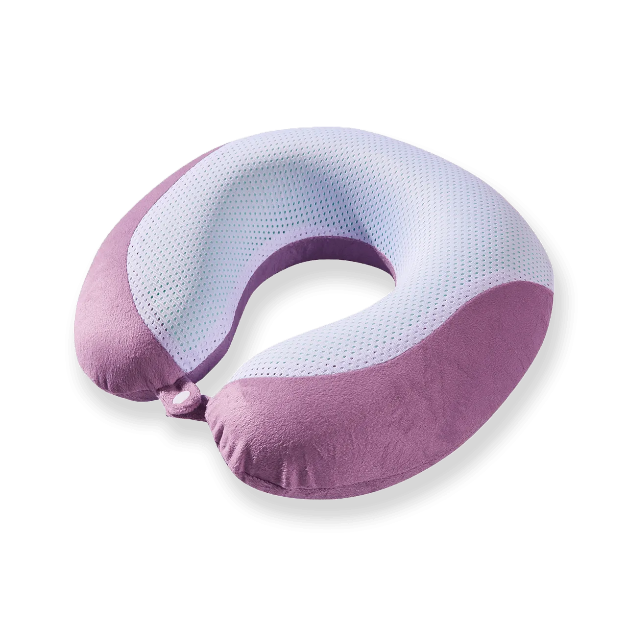 Gel Infused Memory Foam Travel Neck Pillow - Purple