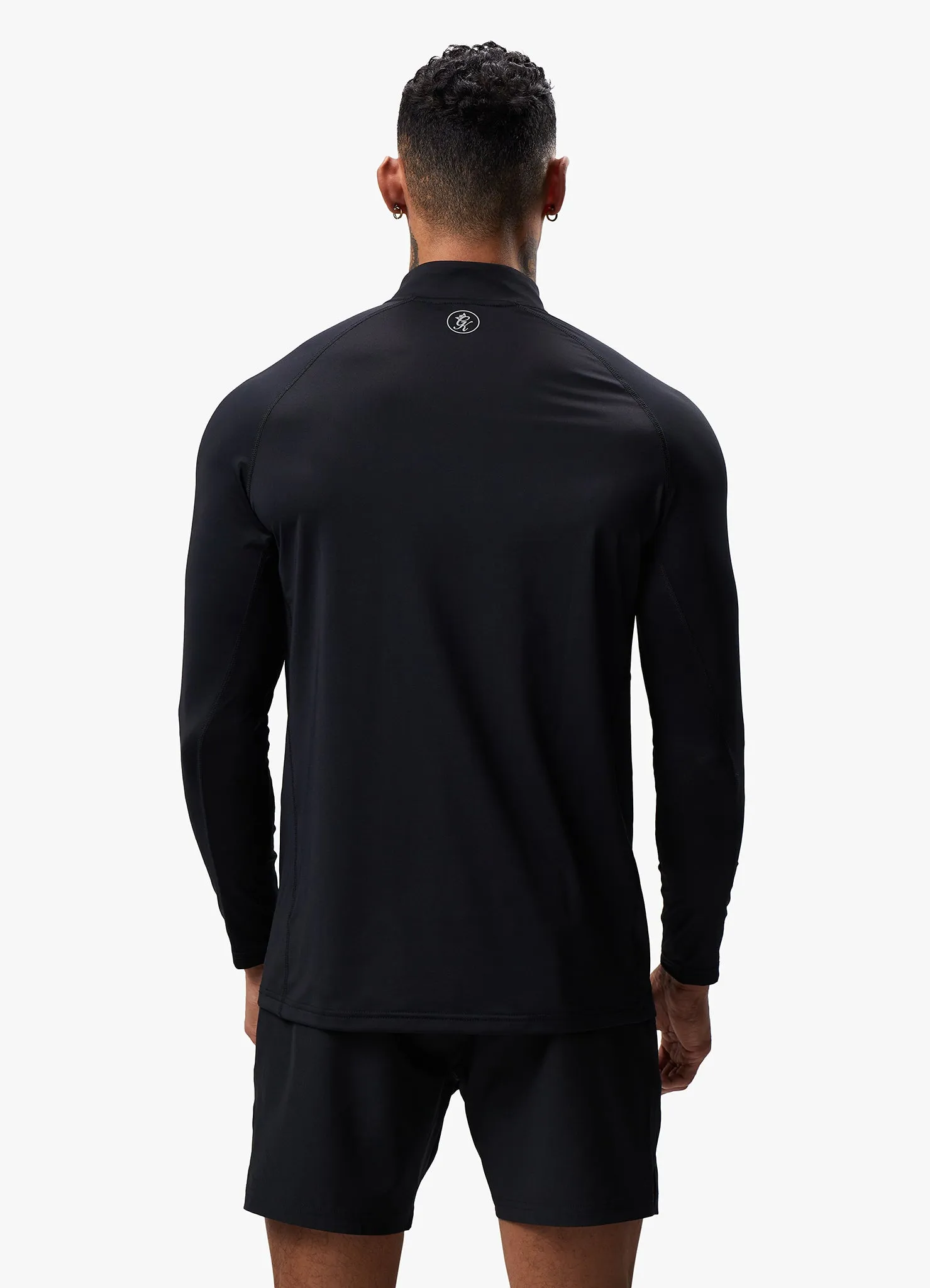 Gym King Energy 1/4 Zip Funnel - Black