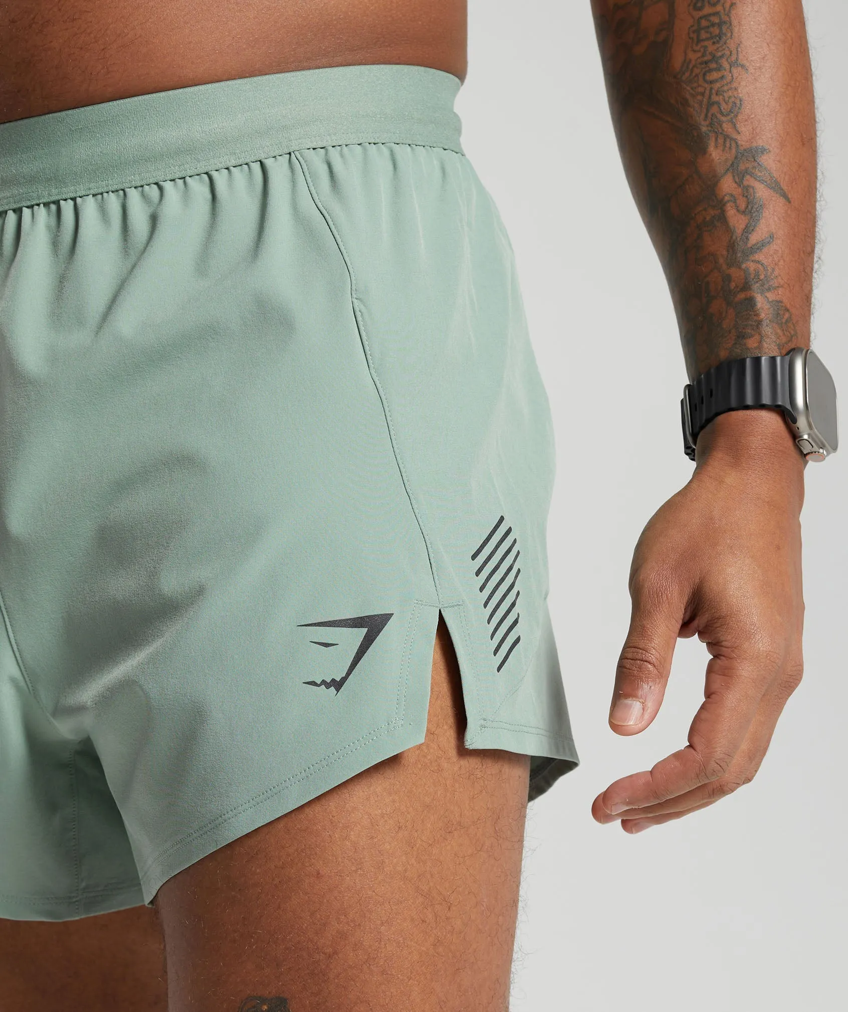 Gymshark Apex Run 5" Shorts - Dollar Green