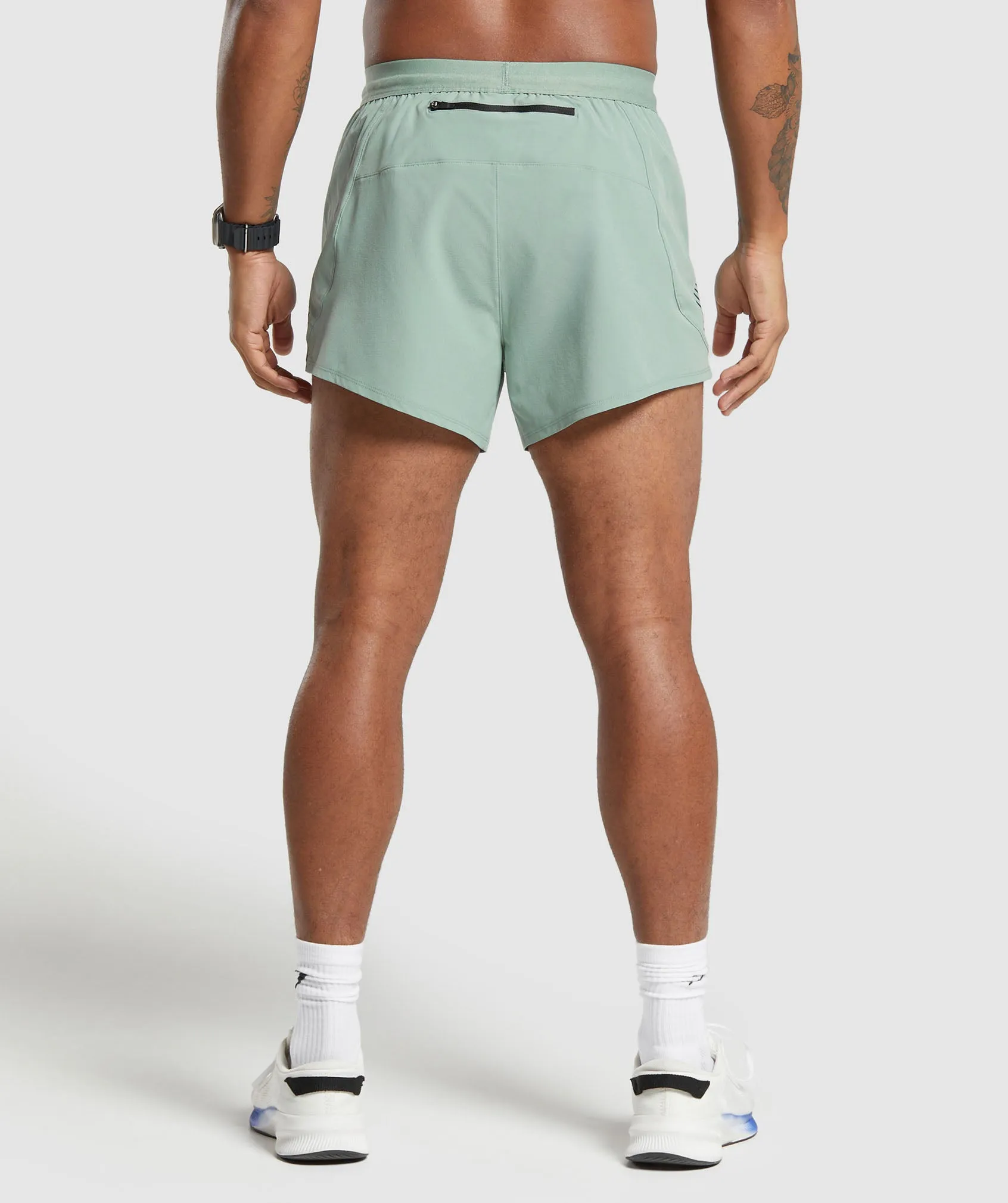 Gymshark Apex Run 5" Shorts - Dollar Green