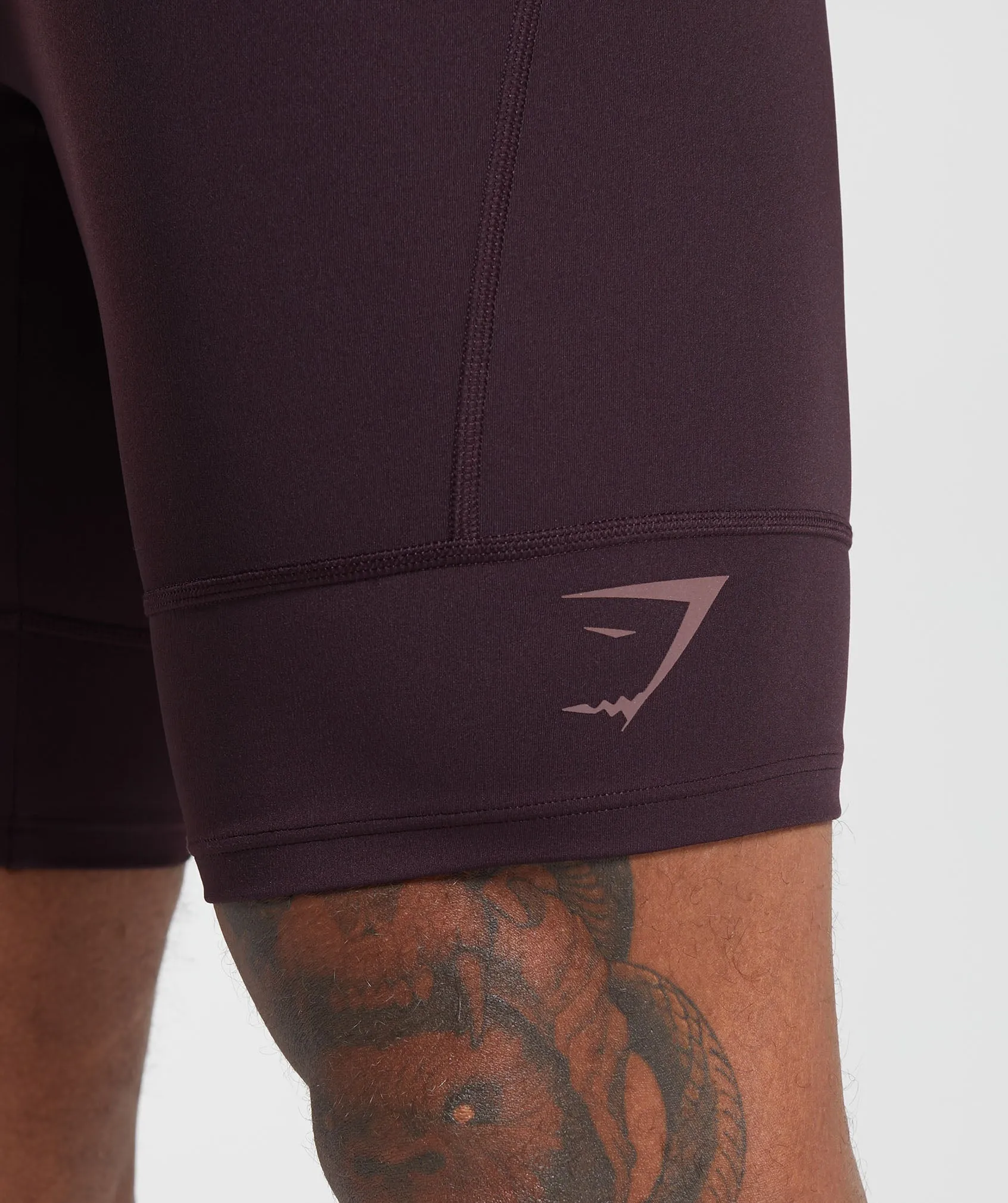 Gymshark Apex Run Half Tight - Plum Brown