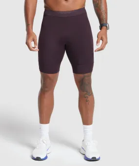 Gymshark Apex Run Half Tight - Plum Brown