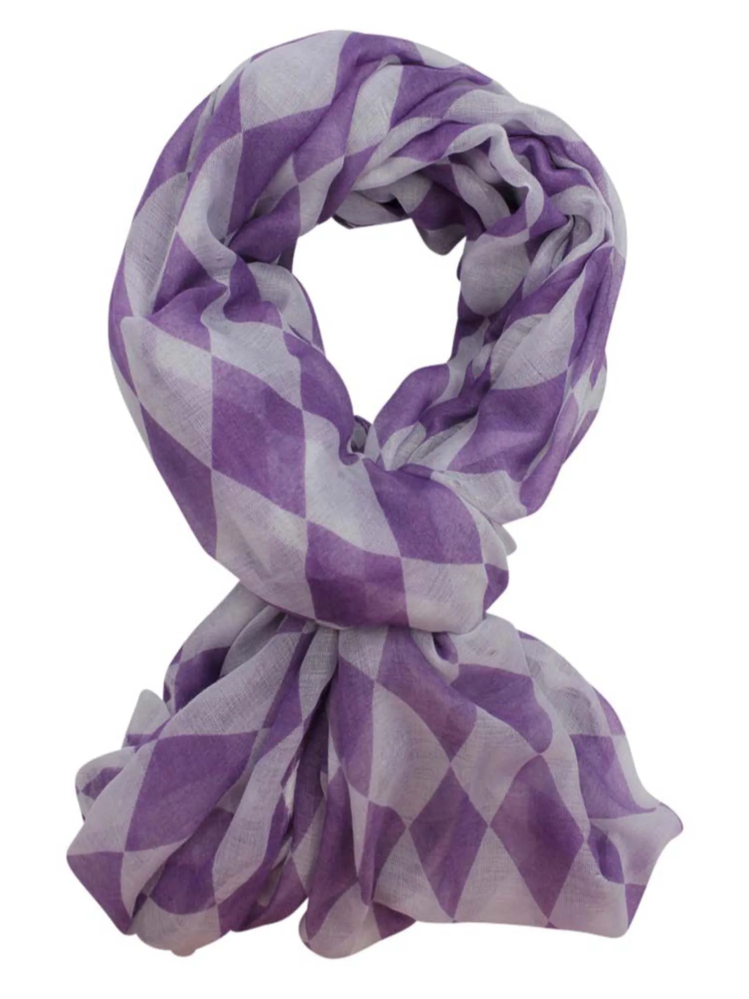 Harlequin Diamond Print Infinity Scarf