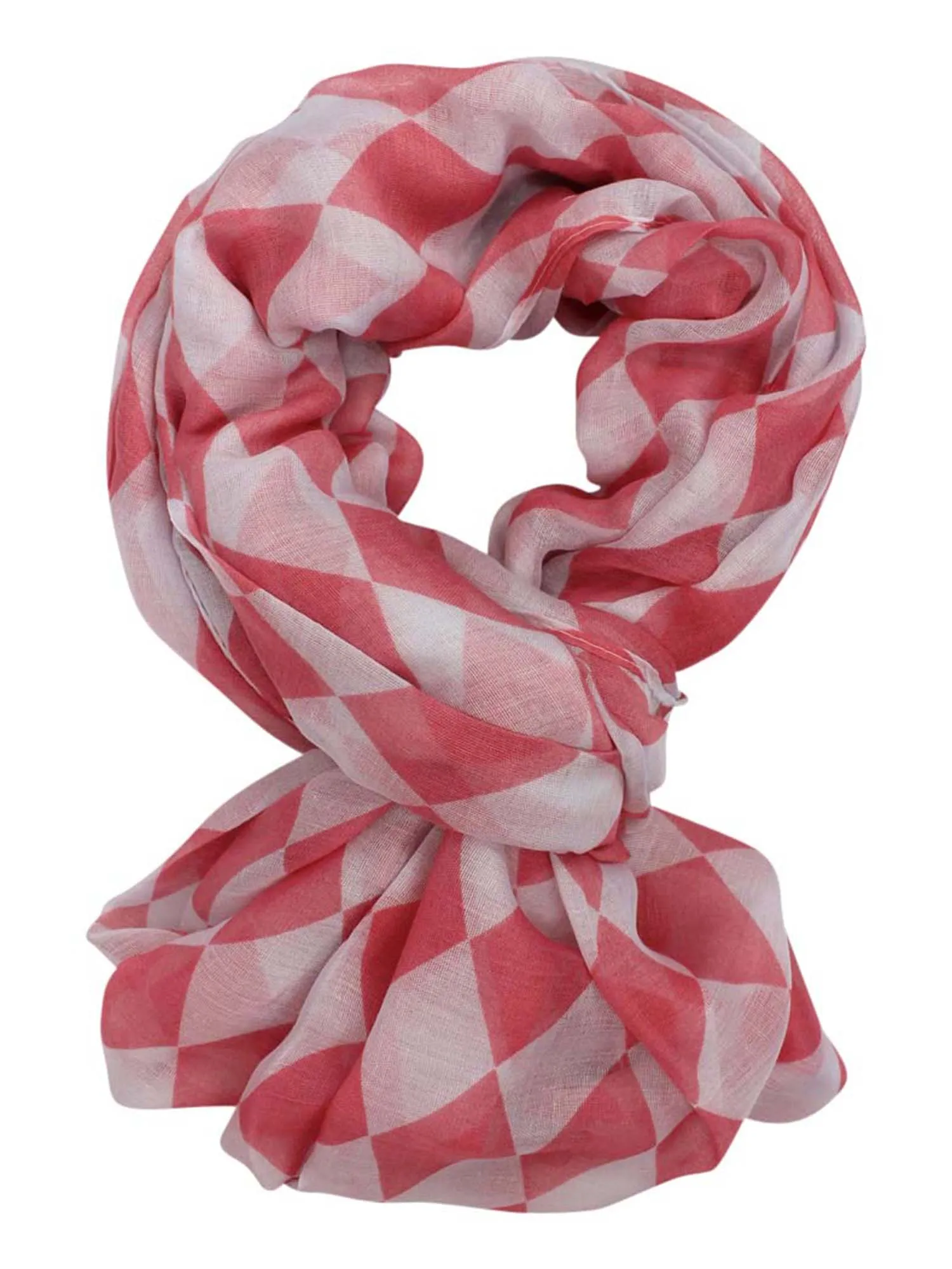 Harlequin Diamond Print Infinity Scarf