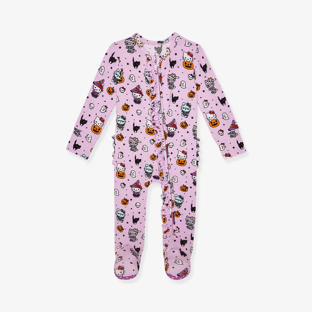 Hello Kitty Monsters Footie Ruffled Zippered One Piece