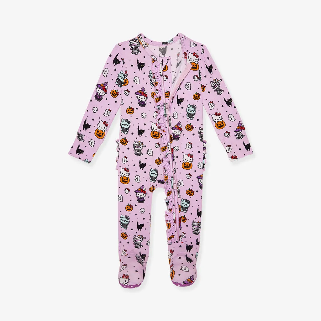 Hello Kitty Monsters Footie Ruffled Zippered One Piece