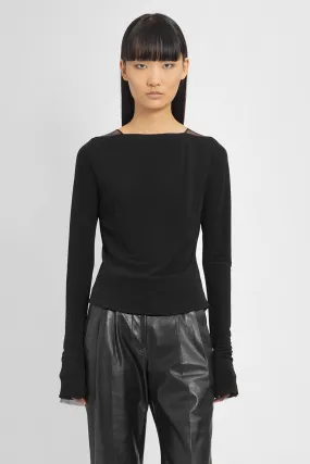 HELMUT LANG WOMAN BLACK TOPS