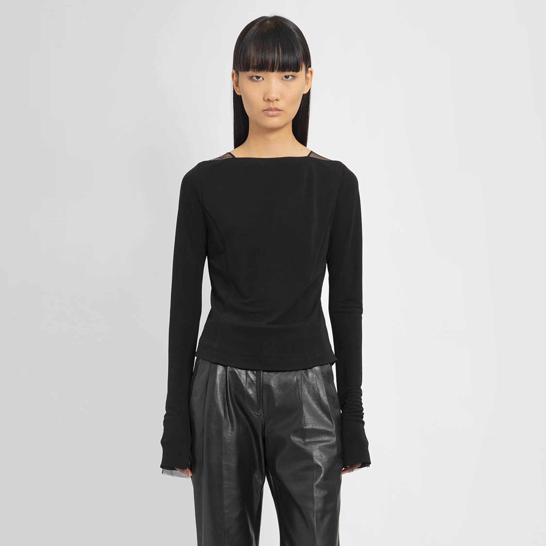 HELMUT LANG WOMAN BLACK TOPS