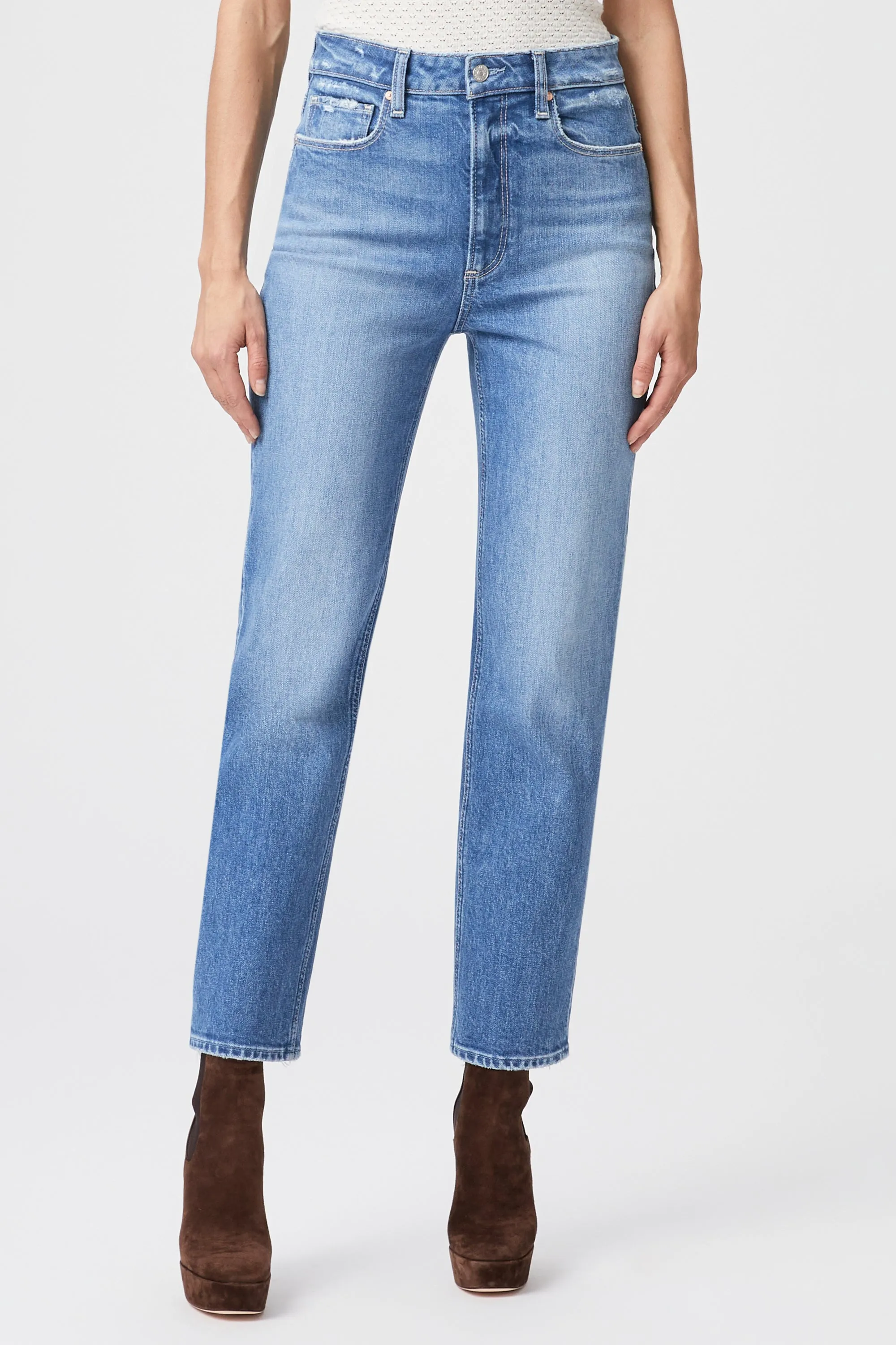 High Rise Noella Jeans - Charming Distressed