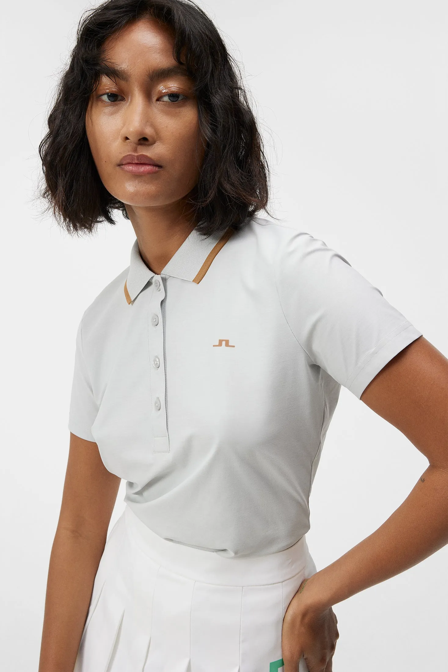 Lily Polo / Light Grey Melange