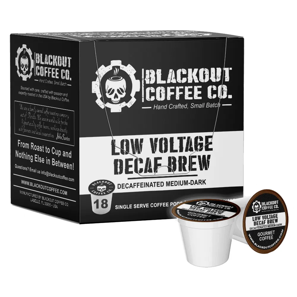 LOW VOLTAGE DECAF COFFEE PODS 18CT