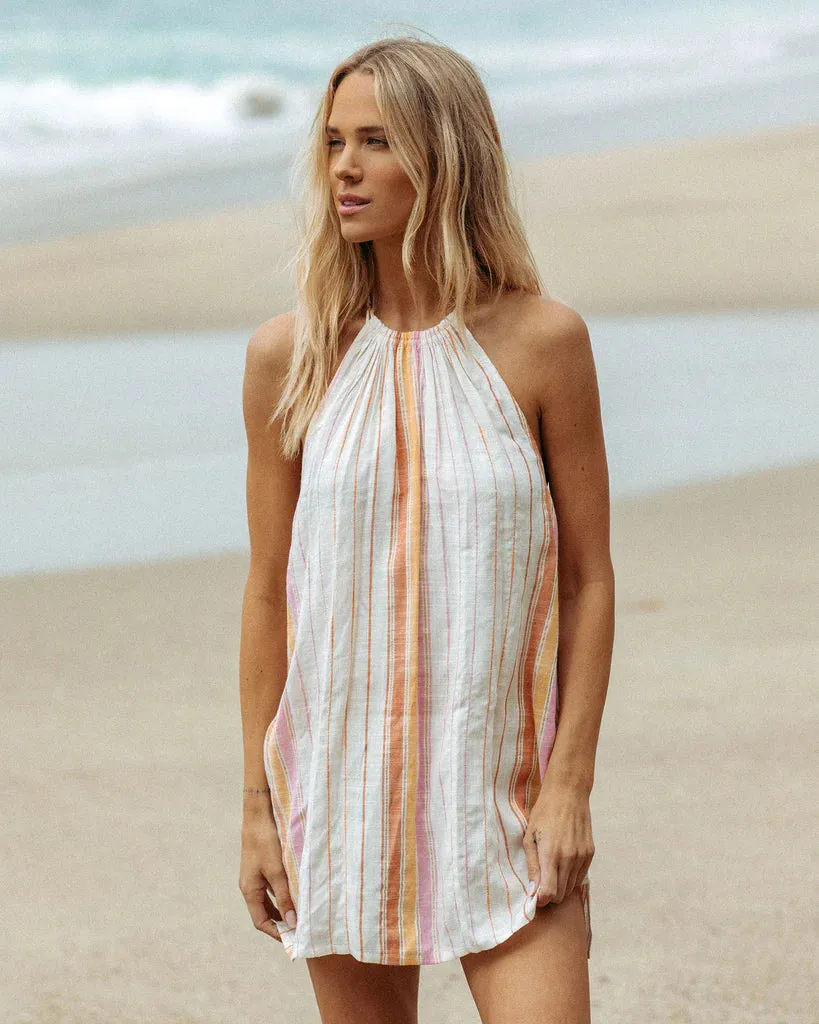 L*Space Women's Lydia Striped Cover-Up Dress - Vaca Stripe Orange