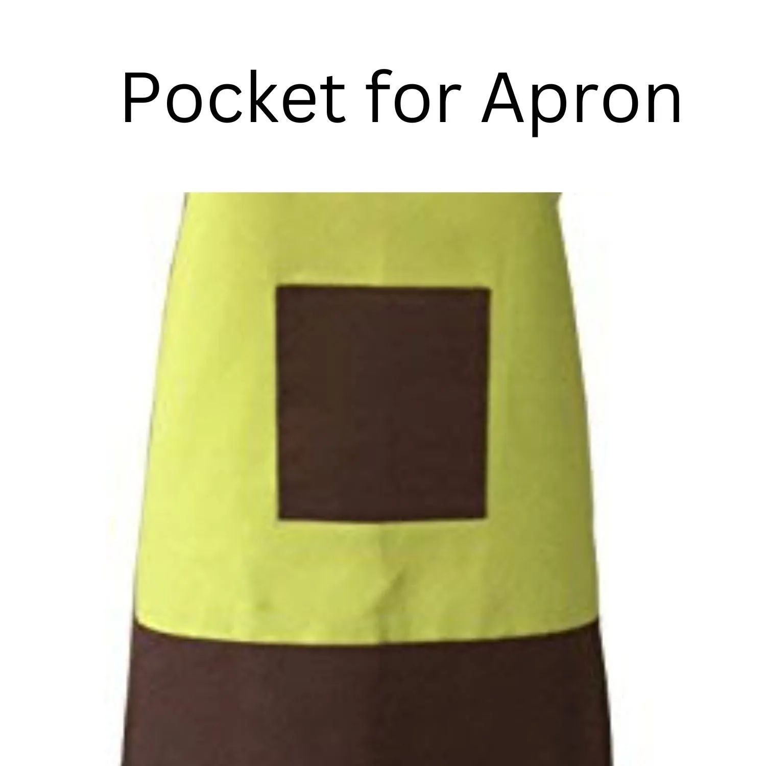 Lushomes apron for women, apron for kitchen, kitchen apron for women, Cotton, Brown & Green, Kitchen Apron, Plain cooking aprons for women, apron for kitchen (Size: 60X80 Cm; Pack Of: 1)