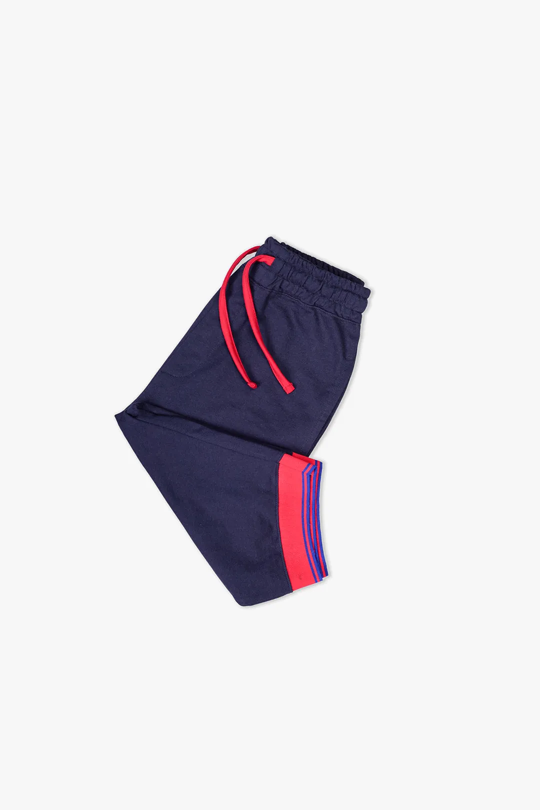 Men'S Navy Shorts With Elasticated Hem