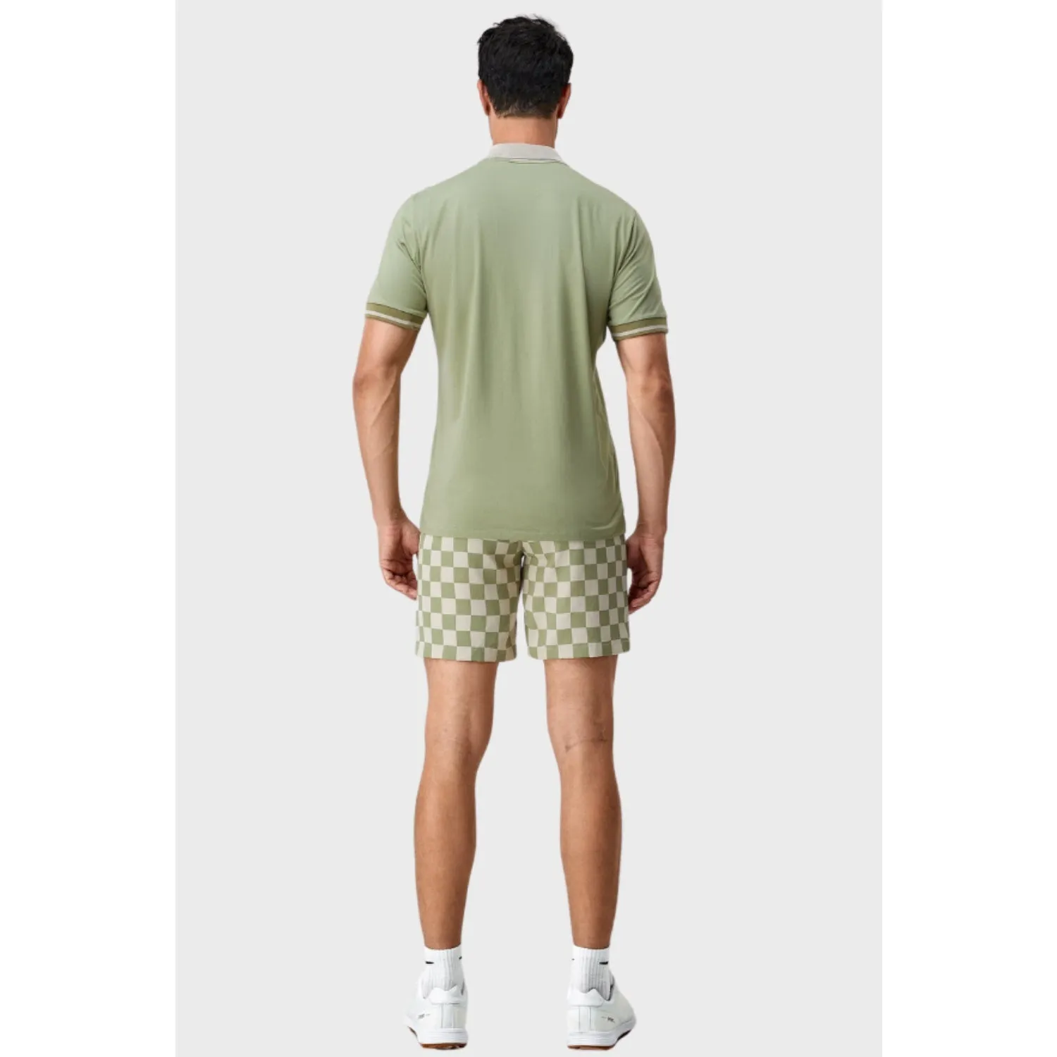 Men's Two-Tone Checkered Short Pants