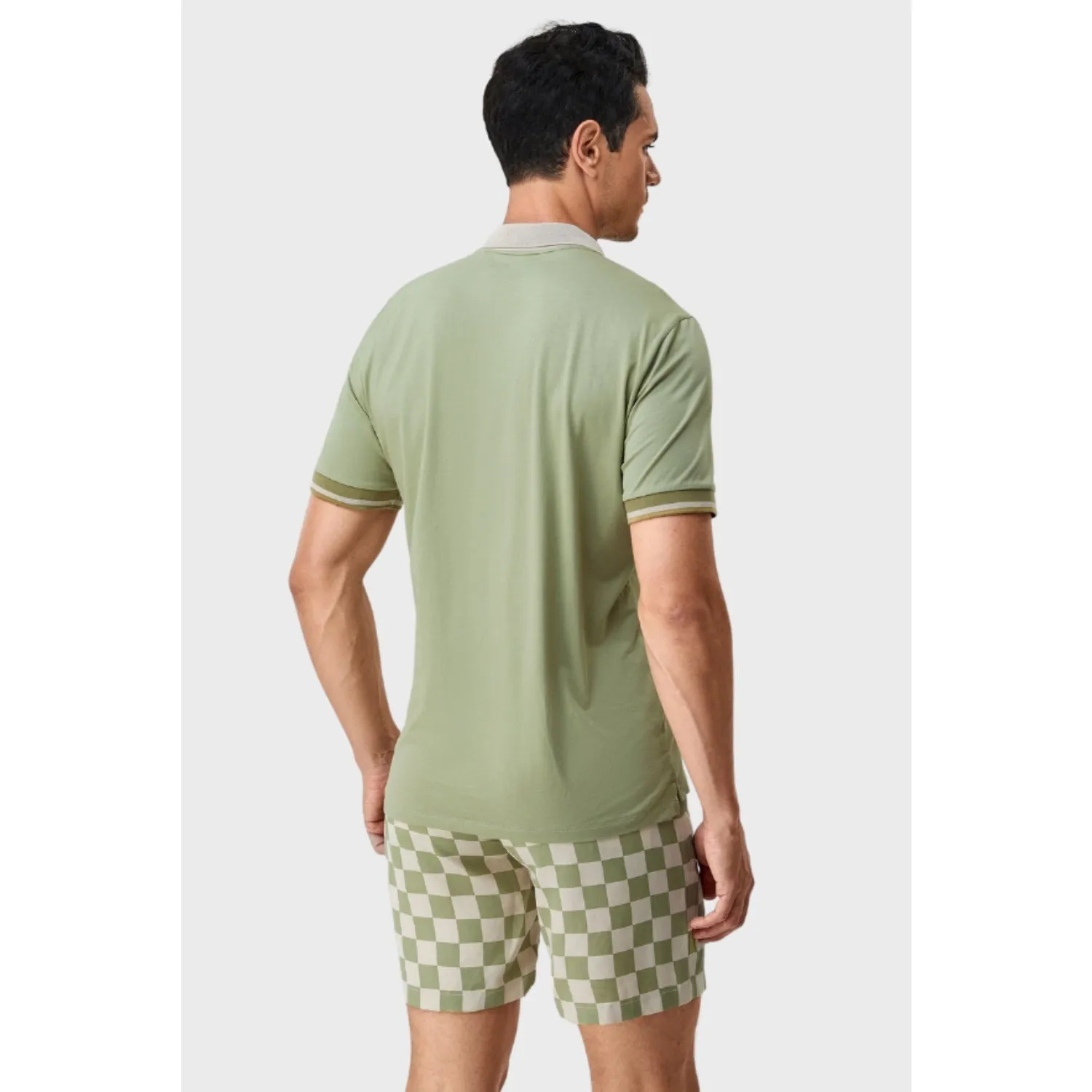 Men's Two-Tone Checkered Short Pants