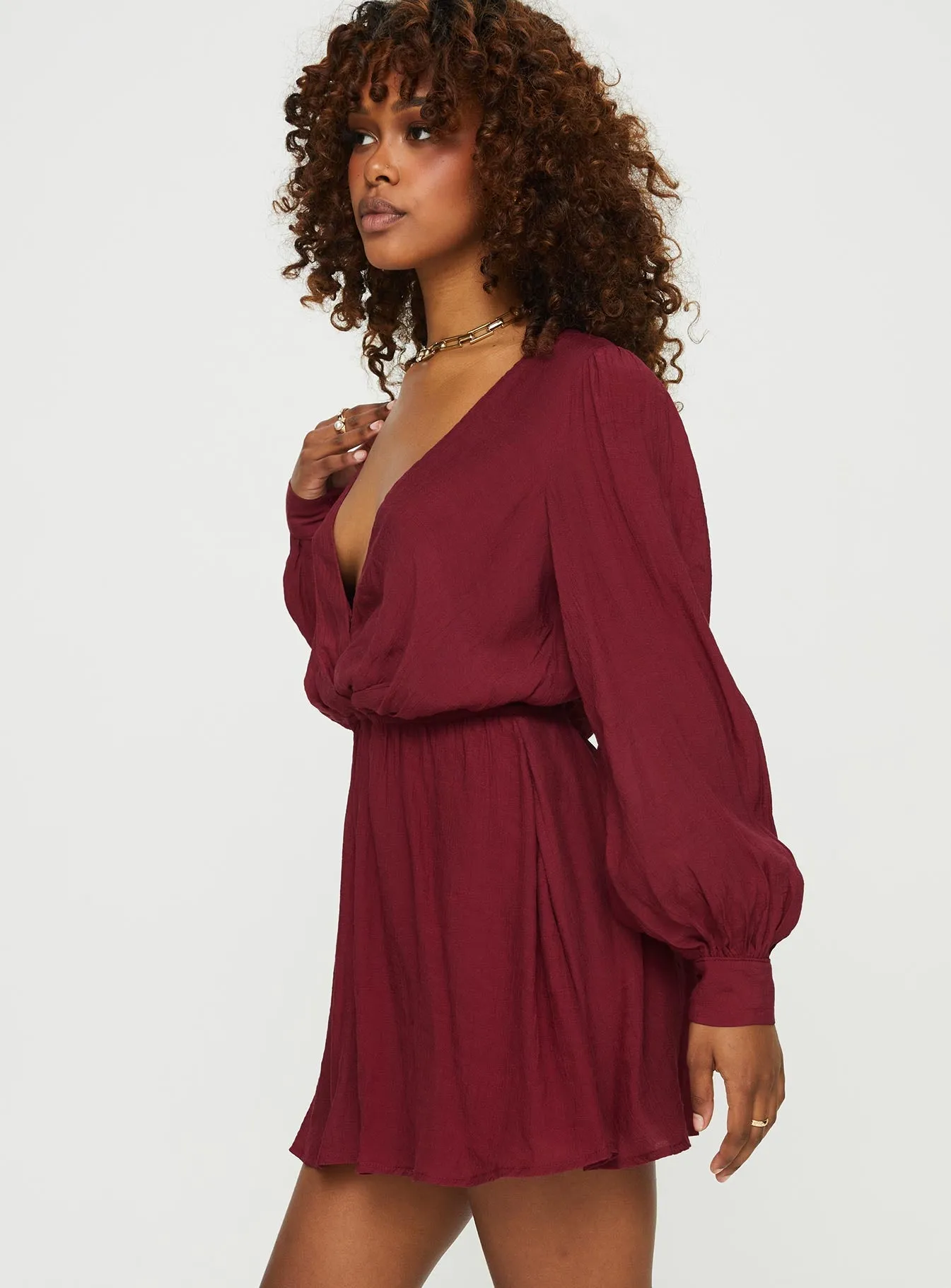 Moonscape Romper Burgundy