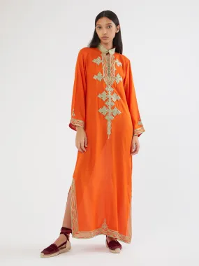 Moroccan Jade cotton kaftan