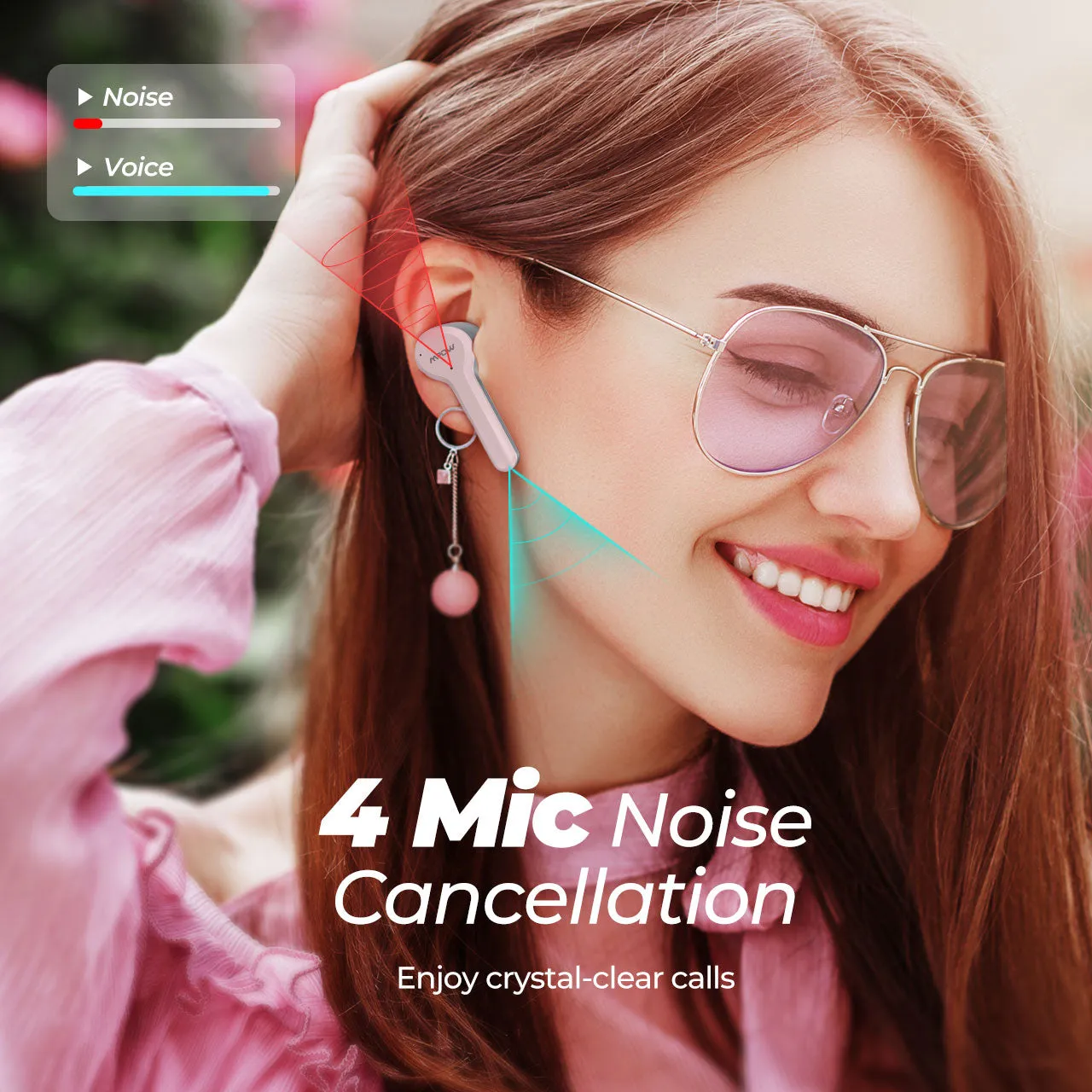 Mpow M9 Wireless Earbuds Pink