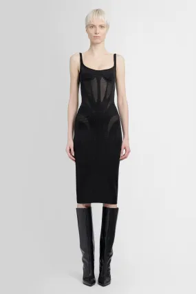 MUGLER WOMAN BLACK DRESSES