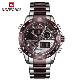 NAVIFORCE Men Digital Watch LED Sport Military Luminous Hands Waterproof Quartz Wristwatch NF9171