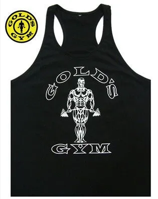 New 2017 Bodybuilding Vest Men GOLD'S sports Tank Top Professional GYM Fitness mens Tank Top Size M-XXL