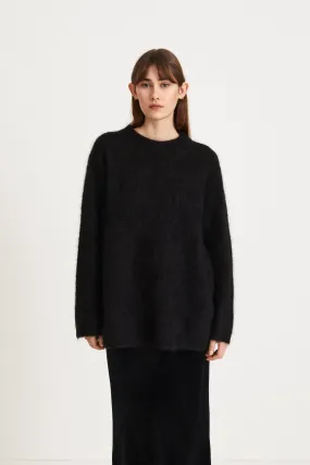 NOEMI PLAIN SWEATER - BLACK