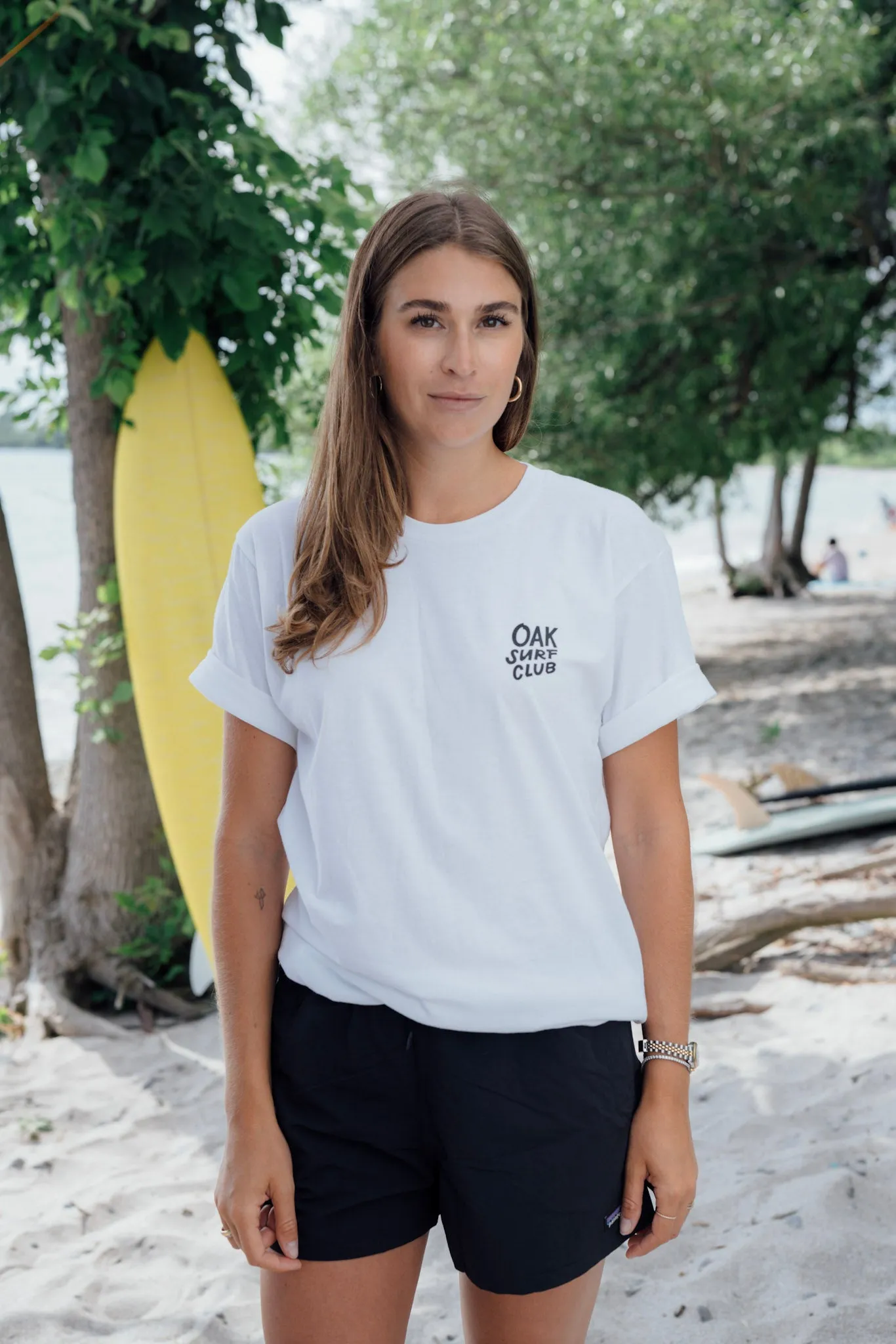 OAK SURF CLUB UNISEX GROVER TEE - WHITE