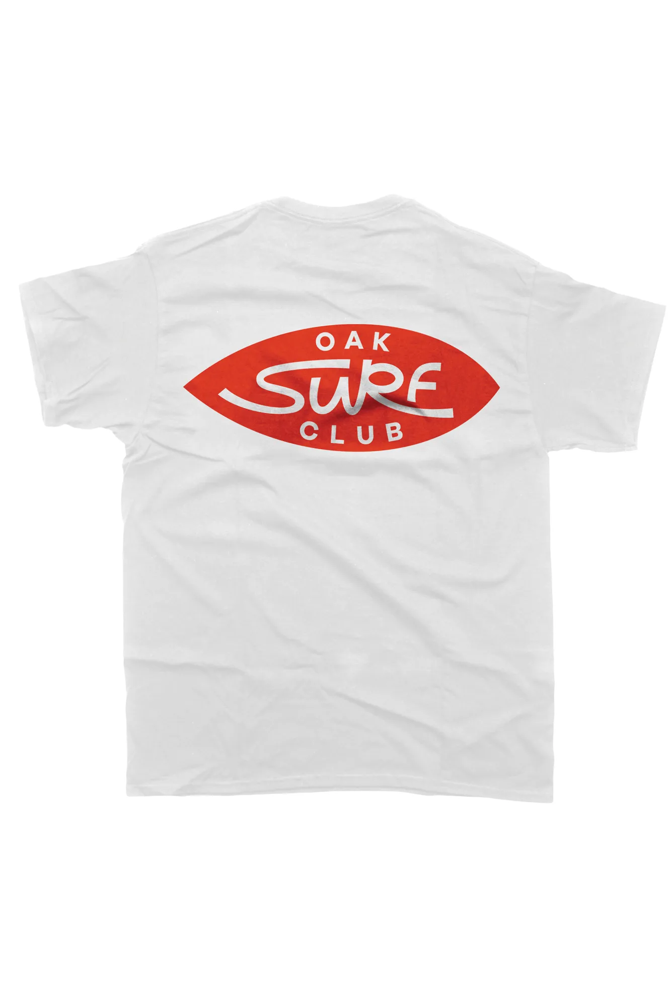 OAK SURF CLUB UNISEX OG TEE - WHITE/RED