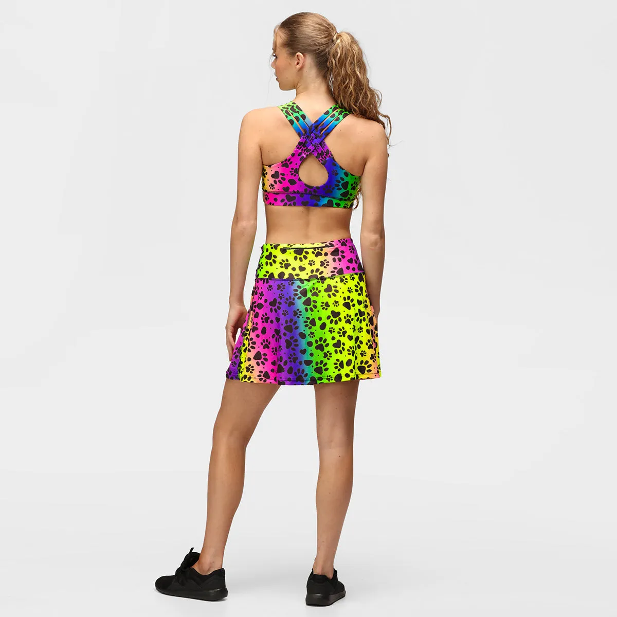 Pawfect Rainbow Skort