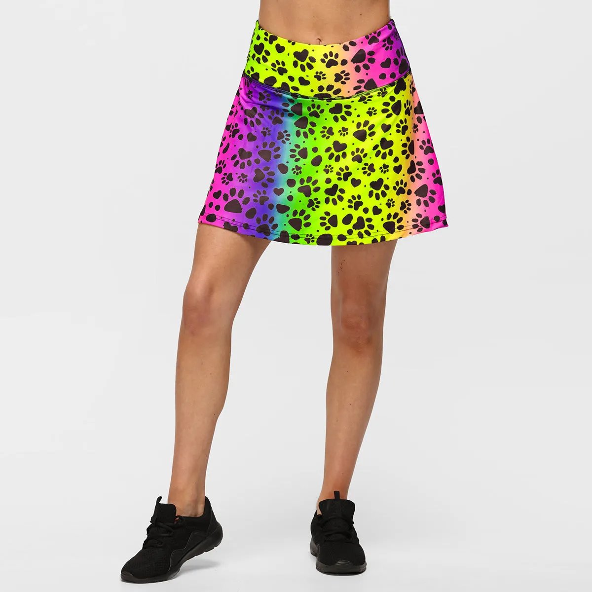 Pawfect Rainbow Skort