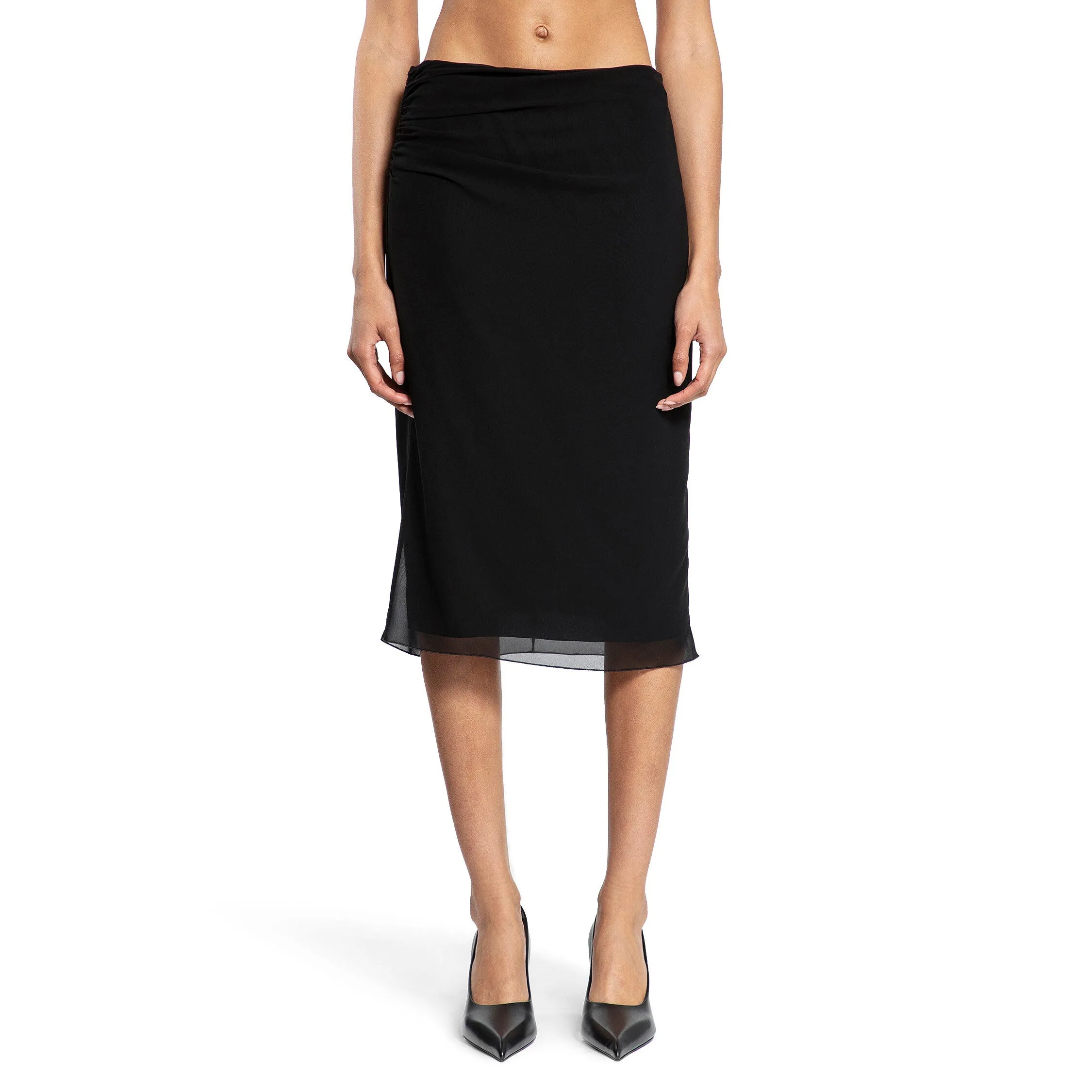 PRADA WOMAN BLACK SKIRTS