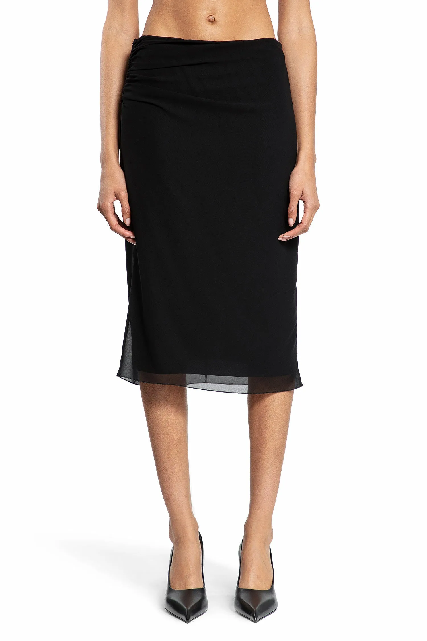 PRADA WOMAN BLACK SKIRTS