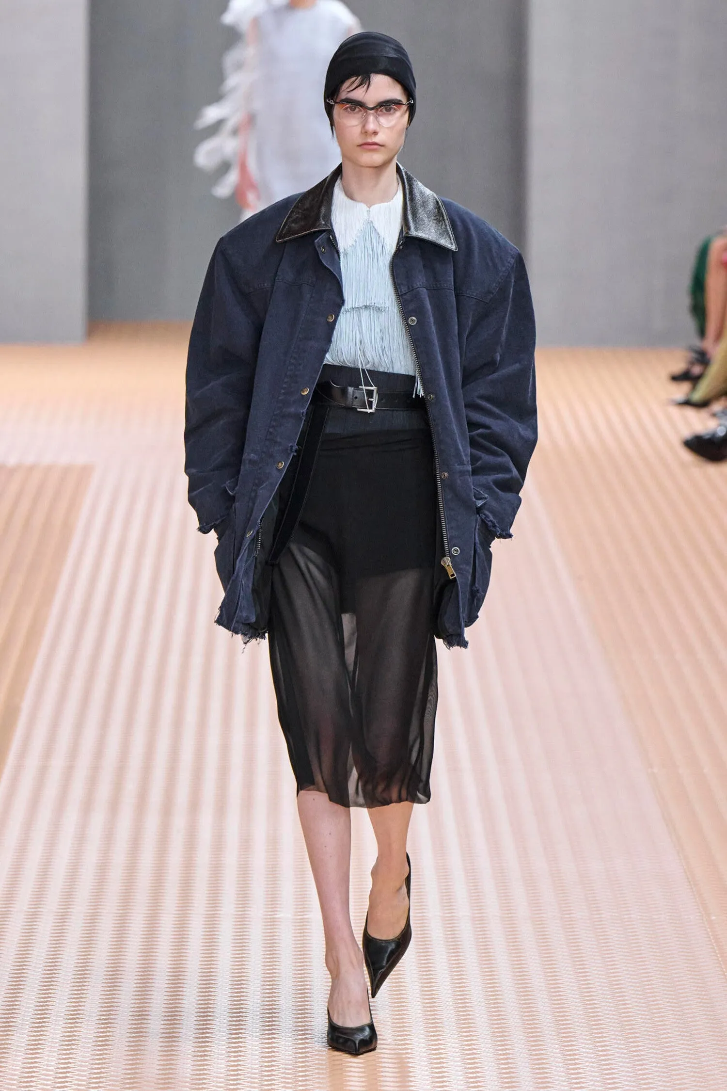 PRADA WOMAN BLACK SKIRTS