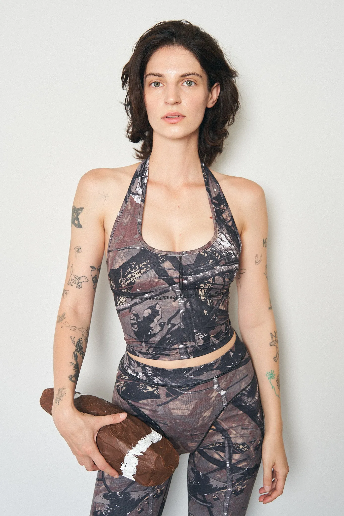 PRE-ORDER Forest Camo Yoga Halter Top