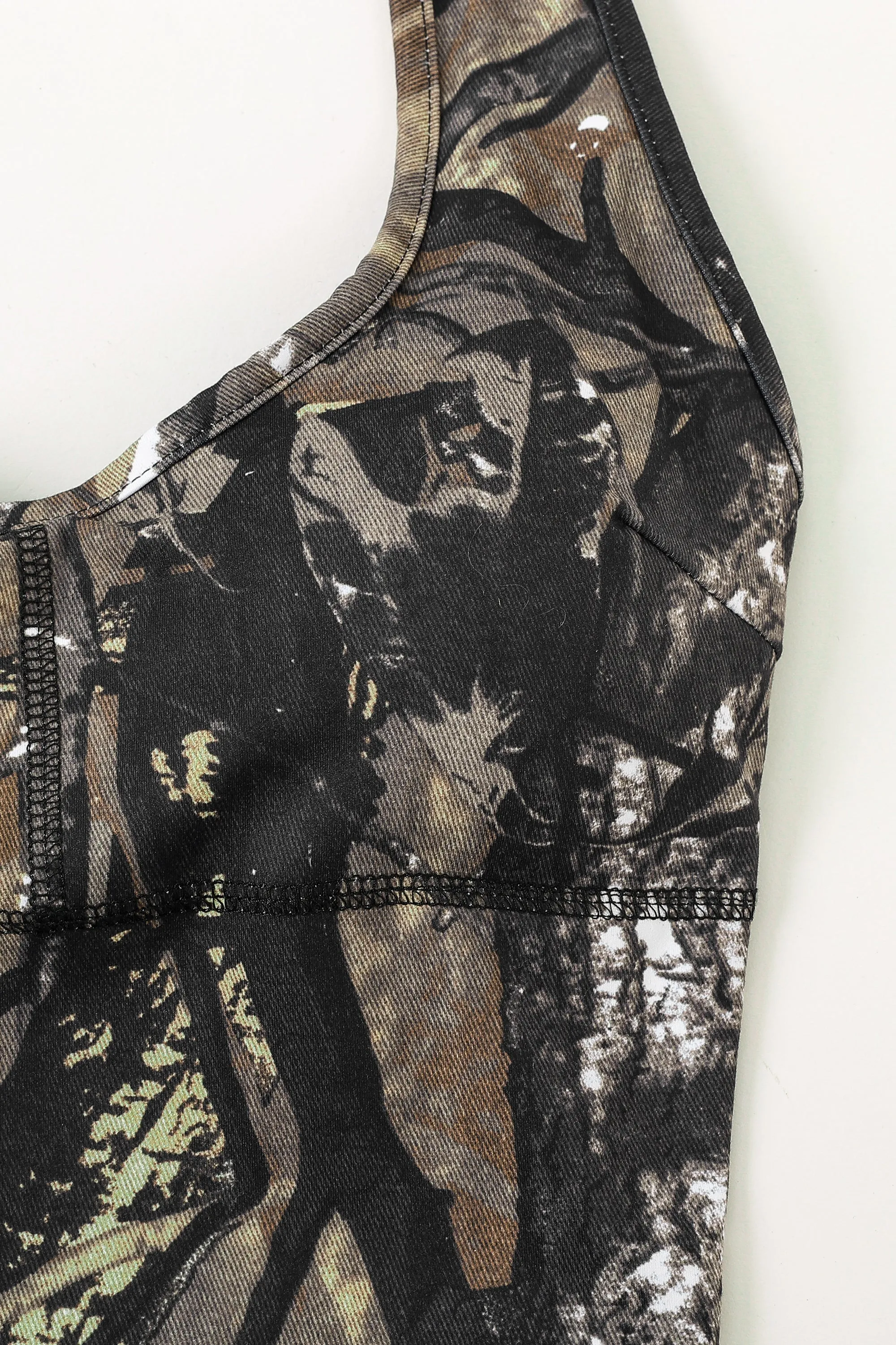 PRE-ORDER Forest Camo Yoga Halter Top