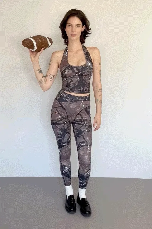 PRE-ORDER Forest Camo Yoga Halter Top