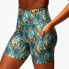 Pretty In Peacock Running Shorts