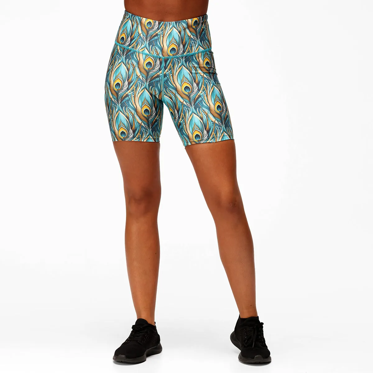 Pretty In Peacock Running Shorts