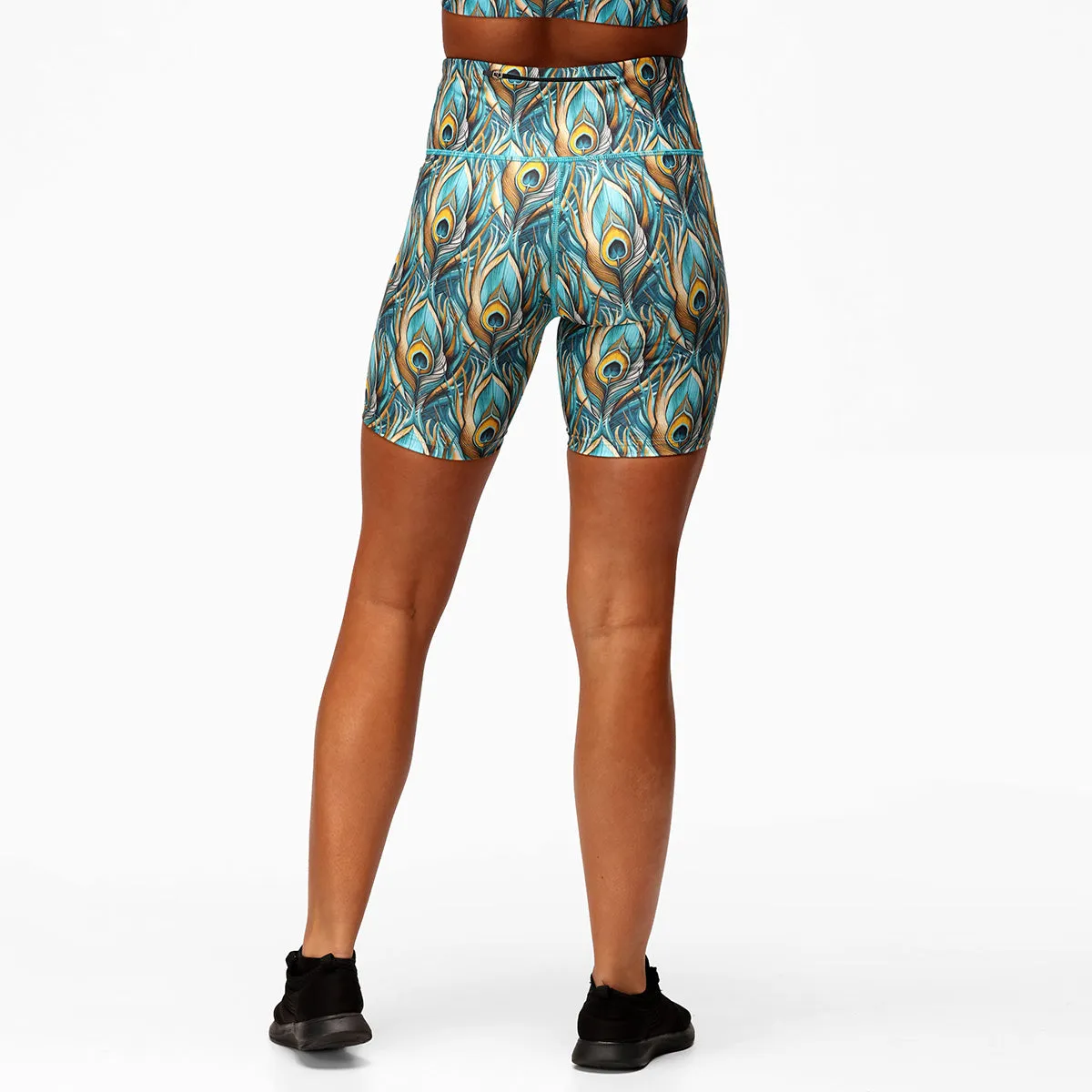 Pretty In Peacock Running Shorts