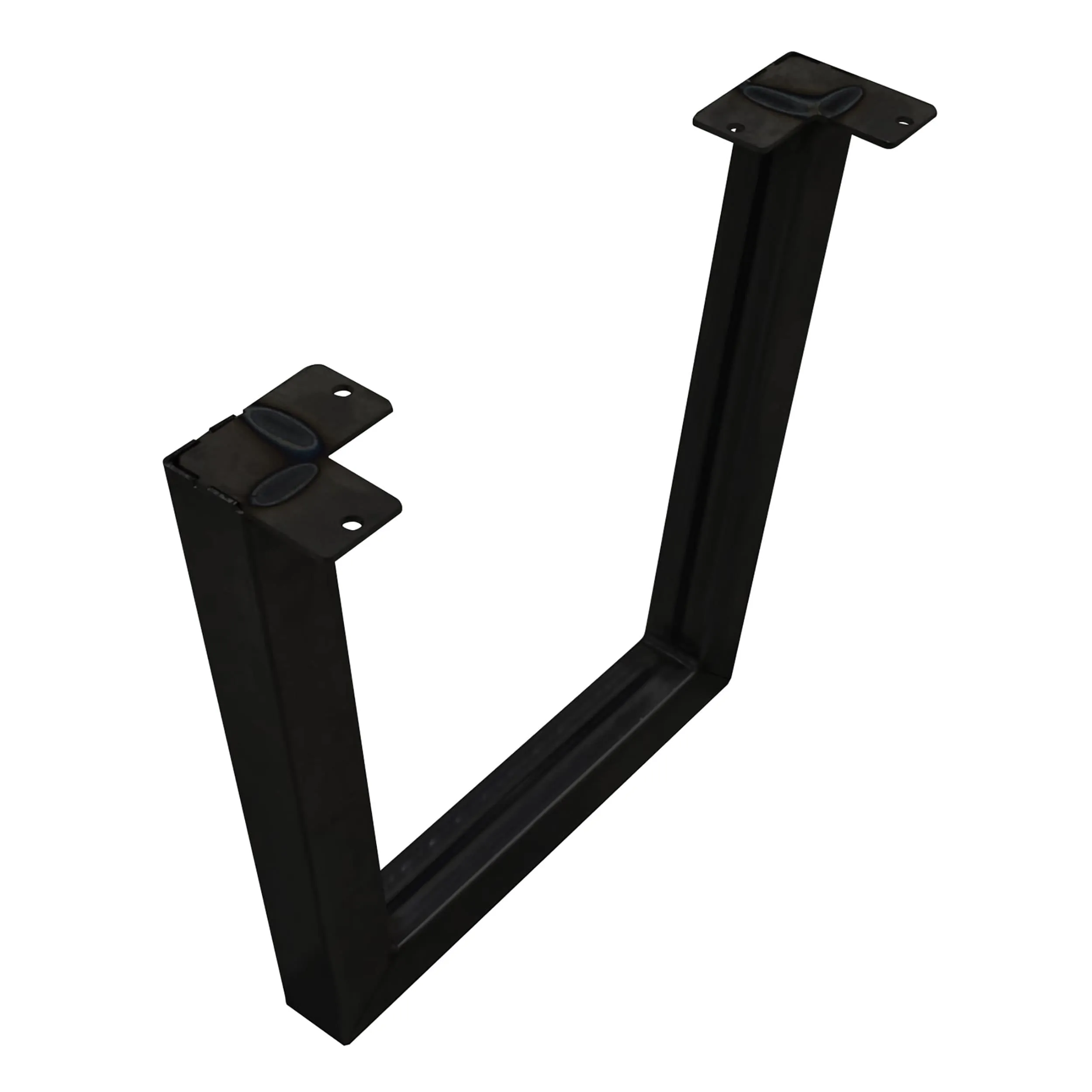 "V" Slab Legs 15" High Black Pair