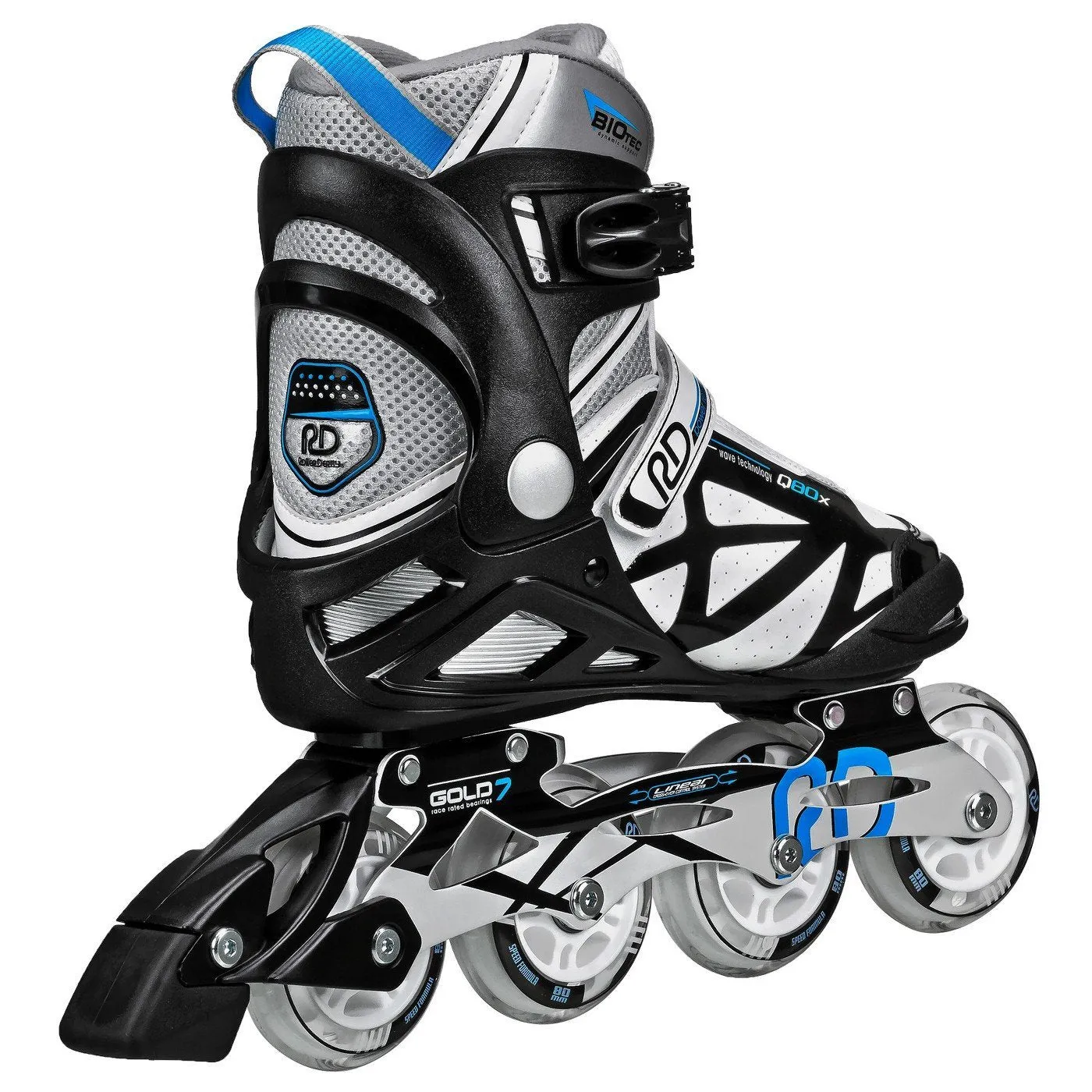 RDS - Aerio Q80X - Black/White/Blue - Inline Skates