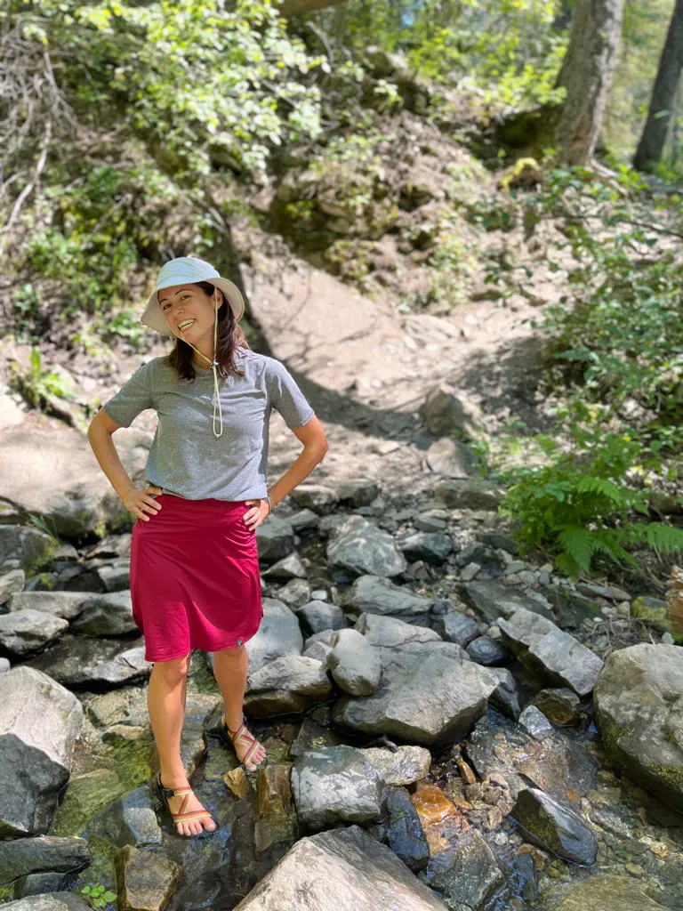 Recycled All Day Active Skirt - Maroon