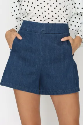 Renee Tailored Denim Shorts