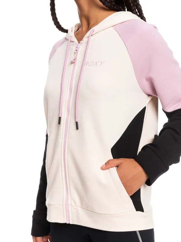 Roxy felpa con cappuccio e zip donna