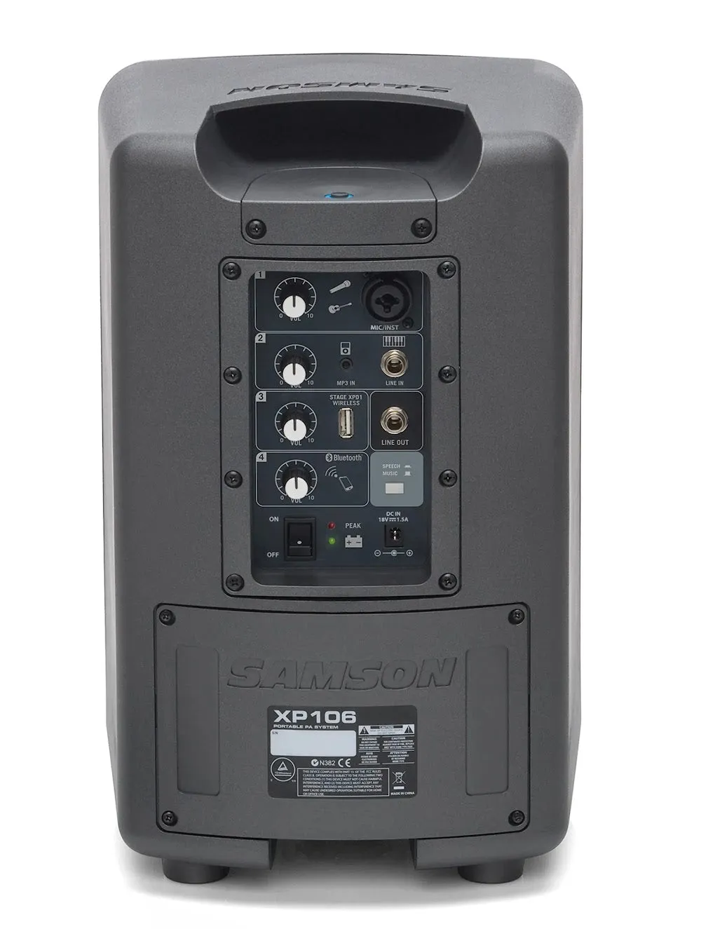 Samson Expedition XP106 4-channel 100w Portable PA System with Bluetooth