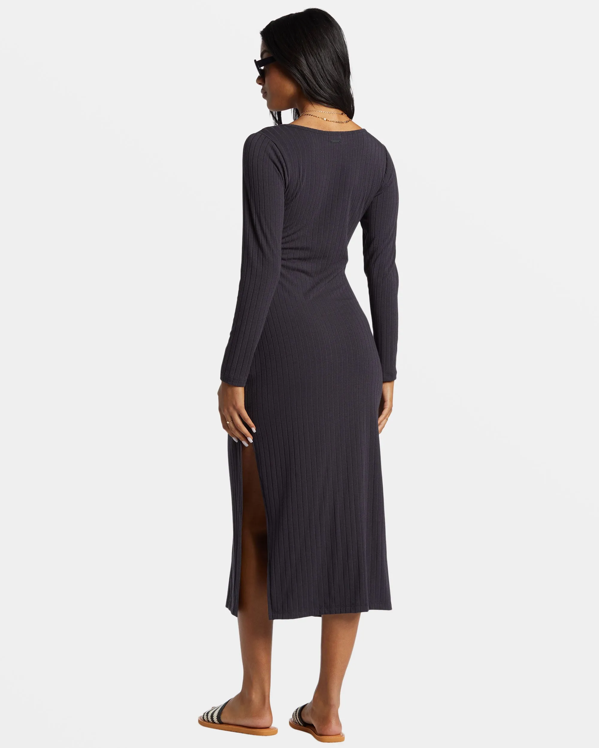 Second Look Midi Dress - Black Sands