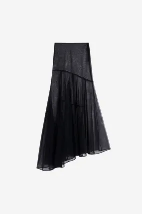 Sheer Bias Cut Skirt